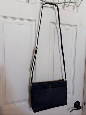 kate spade Black Saffiano Leather Crossbody Bag